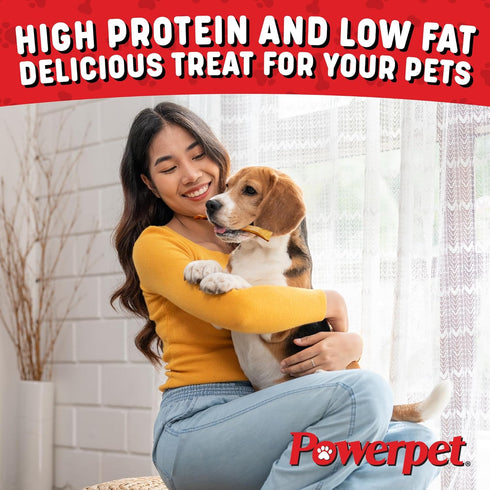 Treats Natural Smoked Beef Jerky Skin for Dogs - Premium High Protein, Grain-Free, Rawhide-Free, Long-Lasting Chews, Ideal for All Breeds, Promote...