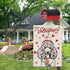 Valentines Day Garden Flag Valentine Poodle Dog Flags for Outside Love Heart Anniversary Wedding Party Home Burlap Double Sided Yard Outdoor Decor...