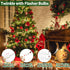 Clear Christmas Lights 25FT 100 Incandescent Bulbs Warm White Mini Lights with White Wire for Christmas Tree, Garland, Thanksgiving, Wedding, Part...