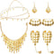 Belly Dance Jewelry Set Women Belly Dance Gold Sequins Head Chain Coins Necklace Earrings Bracelets Bohemian Tassel Anklet Chain Hand Ring Bracele...