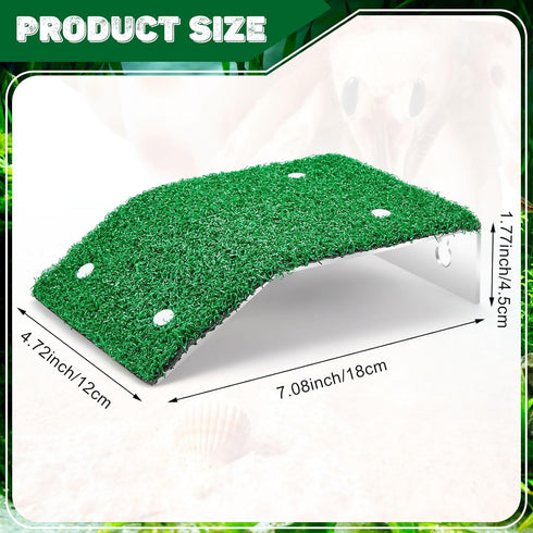 Shappy Hermit Crab Climbing Toys Simulation Grass Hermit Crab Ramp Climbing Ladder Inch Hermit Crab Supplies Reptile Climbing Decor for Hermit Cra...