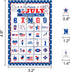 32Players 4th of July Bingo Game – Patriotic Bingo Cards for Kids Adults Independence Day Party Supplies with 24 Caller Chips...