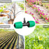 Drip Irrigation Fittings, 15 Pcs Lock Barbed Tee for 1/2 to 1/4 Inch Vinyl Tubing, Drip Line Parts 3-Way Tees Irrigation Connectors for Drip Sprin...