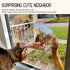 Window Bird Feeder for Outside with Strong Suction Cups, Fits for Cardinals, Finches, Chickadees etc....