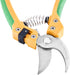 GRÜNTEK Secateurs ALBATROSS with EXTRA spring, Stainless Steel Ergo Bypass Plant Shears pruning shears Ø to 0.7". Garden shears for wide hands...