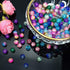 TOAOB 200pcs 8mm Glass Beads for Jewelry Making Crackle Glass Lampwork Beads Round Loose Spacer Bead Supplies for DIY Crafts Bracelets Necklaces...