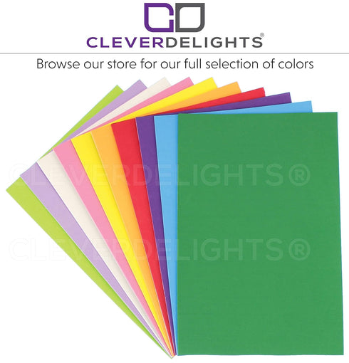 CleverDelights White 8" x 12" Foam Sheets - 10 Pack - Large Self Adhesive Craft Sheets - 8x12 Inch...