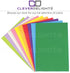 CleverDelights White 8" x 12" Foam Sheets - 10 Pack - Large Self Adhesive Craft Sheets - 8x12 Inch...