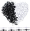 Bestartstore 200pcs 8x15mm Black and White Metal Brads Paper Fastener Brads Scrapbooking Card Making DIY Paper Art Craft Brads...