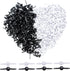 Bestartstore 200pcs 8x15mm Black and White Metal Brads Paper Fastener Brads Scrapbooking Card Making DIY Paper Art Craft Brads...