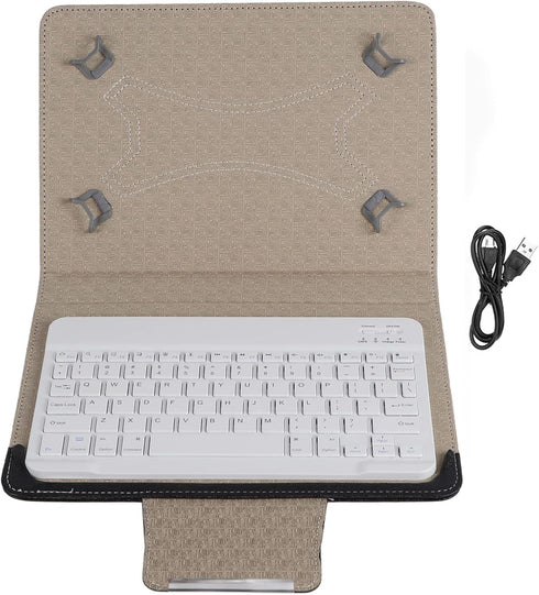 Bluetooth Wireless Keyboard with PU Case Cover for Android/for iOS Smartphone,Bluetooth Keyboard with Flip Case and Stand for 9.7''-10.1'' Windows...
