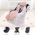 Miracle Baby Car Seat Blanket, Car Seat Covers for Babies Universal Winter Carseat Swaddle Blanket for Baby Pram Buggy, 35"x35" (Line Plant)...