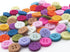 Summer-Ray 500 Multi Colored Felt 4-Eye Buttons...