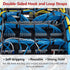 Hook and Loop Straps Double-Sided Adhesive Strip and Cables Self-Gripping Hook and Loop Roll,Cut To Length,Reusable Wide 1.2in Fastening Cable Str...