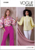 Vogue Misses' Loose-Fitting Top Sewing Pattern Packet, Design Code V1939, Sizes 8-10-12-14-16...