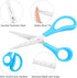 Scissors, BURVAGY 6" Multipurpose Scissors Bulk 16-Pack, Right/Left Handed Comfort-Grip Handles Ultra Sharp Blade Shears Sturdy Sharp Scissors for...