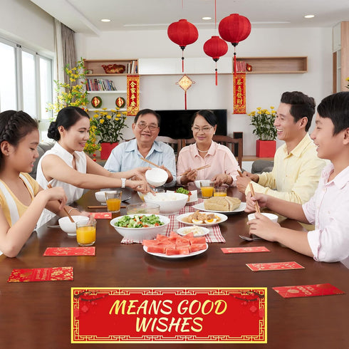 Henoyso Chinese Red Envelope Chinese Red Money Envelopes 2024 New Year Envelopes 3.5 x 6.7'' CNY Red Pocket Envelopes Hongbao for Spring Festival ...