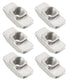 4040 Series M8 T Nuts, T Slot Nut, Hammer Head Fastener Nut, Nickel Plated Carbon Steel Nut for Aluminum Profile, 50pcs...