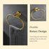Towel Ring Brushed Gold, Suyar SUS304 Stainless Steel Towel Holder, Hand Towel Rack for Bathroom, Wall Mounted...