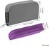 Eco-Fused Memory Card Case - Fits up to 22x SD, SDHC, Micro SD, Mini SD and 4X CF - Holder with 22 Slots (Purple & Grey / 22 Slots - 2 Pack)...