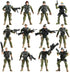 Army Men Action Figures Set, Include 12 Toy Soldiers with Digital Camo and Millitary Weapons-US Army Special Forces Group Toys for Kids Boys, Best...