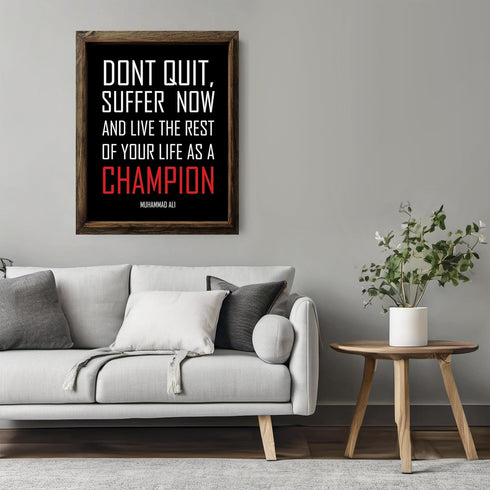Posterizer 1 pcs-don't quit-encouraging quote-Men's Art Collection-Motivational & Inspirational Art-Gift for Entrepreneurs-Decor for Home & Office...