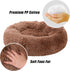 Calming Dog Bed, Dog Beds for Small Melium Dogs, Fluffy Donut Dog & Cat Bed Washable, Round Anti Anxiety Dog Bed, Small Dog Bed with Non-Slip Bott...