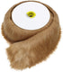 Furryvalley Faux Fur Trim Raccon Fox Fur Ribbon Craft Furry Stripe for Slippers Slides Fringe 2 Yards (Coffee)...