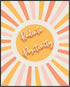 Posterizer 1 pcs-Radiate Positivity-Sunshine Poster-Kids Room Art-Motivational & Inspirational Art-Gift for Girls, Boys, Teens-School and classroo...