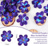 100 Pieces Blue Purple Faux Orchid Flowers Halloween Flower Day of The Dead Decoration Artificial Orchids for DIY Home Wedding Table Centerpieces ...