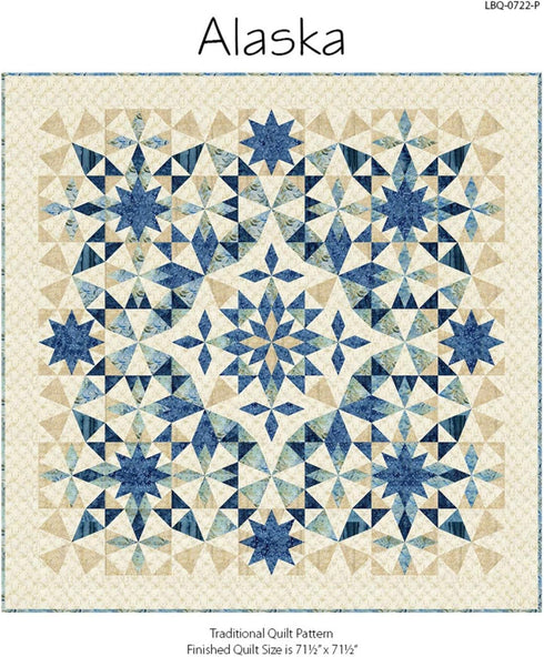 Laundry Basket Quilts Traditional Quilt Pattern - Alaska (71.5" x 71.5")...