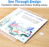 Sooez 10 Pack Plastic Envelopes File Folders, Rainforced Clear Folder Important Document Organizer, A4 Letter Size Bill Receipt Paper Holder Organ...
