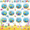68PCS Happy Birthday Paper Bulletin Board Set Under The Sea Classroom Decoration Ocean Beach Theme Birthday Bulletin Board Decor Sea Life Cutouts ...