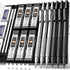 Nicpro 0.5 & 0.7 & 0.9 mm Metal Mechanical Pencil Set with Case, 6PCS MP1000 Artist Lead Pencil with 12 Tubes HB & 2B Lead Refills, Erasers For Ar...
