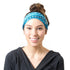 RiptGear Stretch Sport Headband for Women (Tribal Blue) — Made of Non-Slip Sweat Wicking Fabric — Great for Yoga, Running or The Gym — Soft Headba...