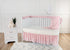 American Baby Company Fitted Crib Sheet 28" x 52", Soft Breathable Neutral 100% Cotton Jersey Sheet, Baby Pink Stars, for Boys and Girls, Fits Cri...