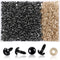 UPINS 600 Pieces 10MM Safety Eyes with Washers Black Plastic Safety Eyes for Amigurumi Doll Crochet Eyes for DIY Crafts Stuffed Animals Making Sup...
