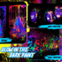 Fulmoon 6 Set Glow in The Dark Paint with Paint Brushes Black Light Neon Face Body Paint UV Acrylic Paint Set for Kids Halloween Christmas Paintin...