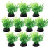 Green Aquarium Plant Ornaments, Artificial Water Plants, Lifelike Plastic Fish Tank Foreground Grass, Water Tank Decorations (10Pcs)...