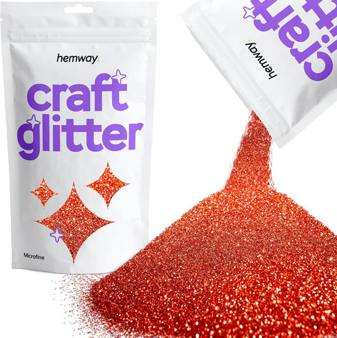 Hemway Craft Glitter 100g / 3.5oz Glitter Flakes for Arts Crafts Tumblers Resin Epoxy Scrapbook Glass Schools Paper Halloween Decorations - Microf...