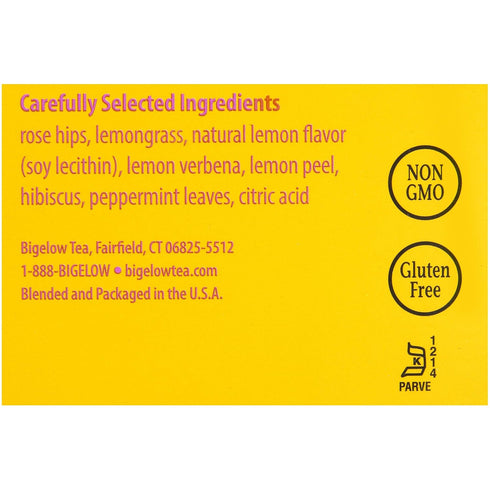 Bigelow I Love Lemon Tea Bags, Box Of 28...