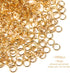 1000 Pcs 5mm Open Jump Rings Gold Plated Jump Rings for Jewelry Making Single Ring Bulk for DIY Craft Earring Necklace Bracelet Pendant Choker Jew...