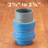 Dust Right Stacking Dust Port Adapter Set (3-Piece) – Interchangeable Vacuum Adapter for Dust Collection Hose & Tools – Glass Reinforced Polypropy...