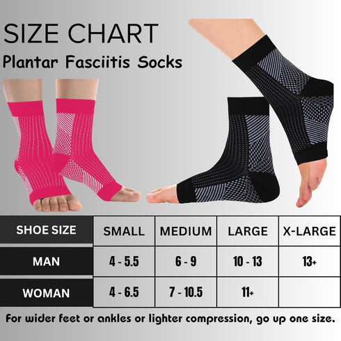 1 Pack Compression Plantar Fasciitis Socks Ankle Compression Sleeve Heels Arch Supports & Heel Pain Relief Ankle Supports for Men and Women (Pink,...