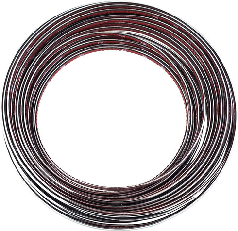 Lunsom Custom Most Chrome Plated Decoration Trim Strip Line, Car Door Fender Interior DIY Moulding Trimming Strip for Most Vehicle (12M x 6MM)...