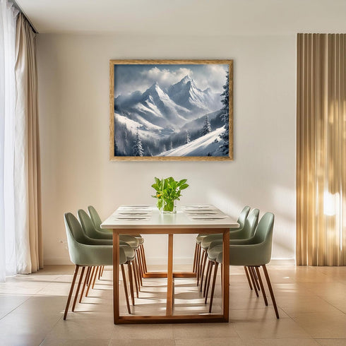 Posterizer 1 pcs-snowy winter scene of trees and nature 6-Landscape & Nature Art-GIft for Men Women Teens-Living Room Bedroom Decor- unframed wall...