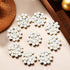 24 pcs Pearl Buttons Rhinestone Crystal Silver Flatback Beads Brooches Elegant Embellishment Accessory DIY Craft for Wedding Party Bags Shoes Dres...