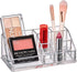 Amazing Abby - Tiffany - Acrylic Cosmetic Organizer, Transparent Plastic Makeup Holder, Compartmented, Shatter-Proof, Perfect Bathroom Vanity Stor...
