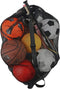 Extra Large Sports Ball Bag Mesh Soccer Ball Bag Heavy Duty Drawstring Bags Team Work for Holding Basketball, Volleyball, Baseball, Swimming Gear ...