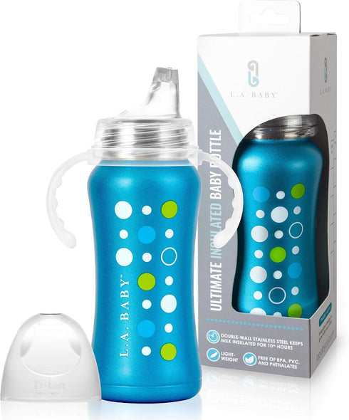 Ultimate Stainless Steel Sippy Cup | 9oz Insulated Sippy Cup for Toddlers Insulates 10+ Hours | Leak-free, Non-toxic Medical Grade Silicone and St...